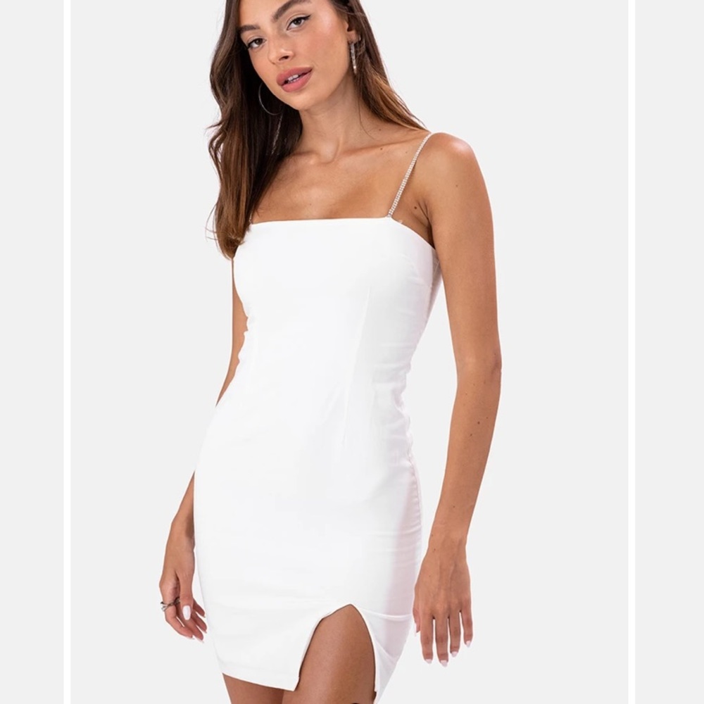 NWT Adika Rhinestone Detail Mini Dress- Size Small